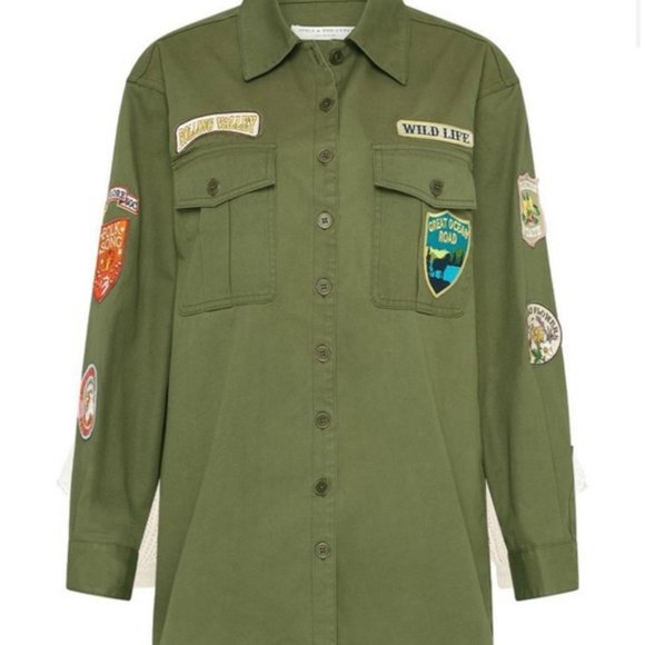 Spell Great Ocean Road Overshirt Khaki NWT S - Picture 12 of 14